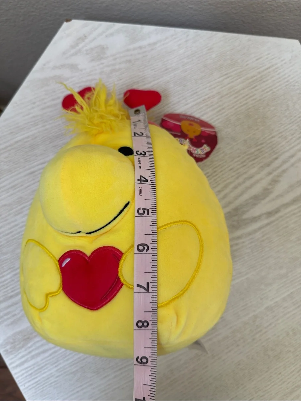 2022 8 Inch Peanuts Valentines Woodstock with Hearts Squishmallow Plush